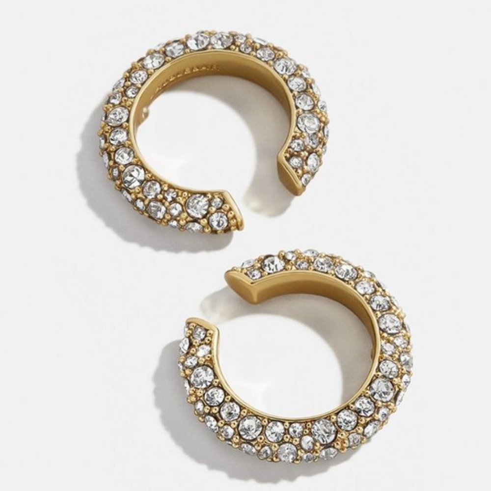 Glam Time Gold Rhinestone Ear Cuff Set - Picture 4 of 5